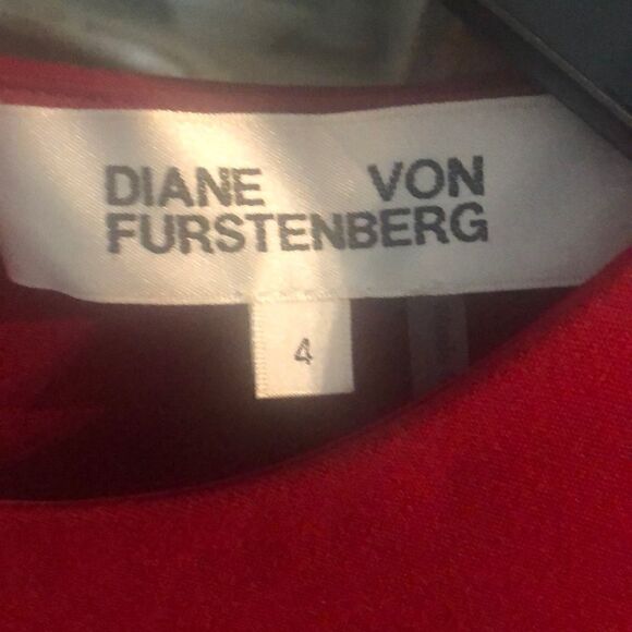 Classic Red Diane Von Furstenberg Dress - Picture 2 of 5